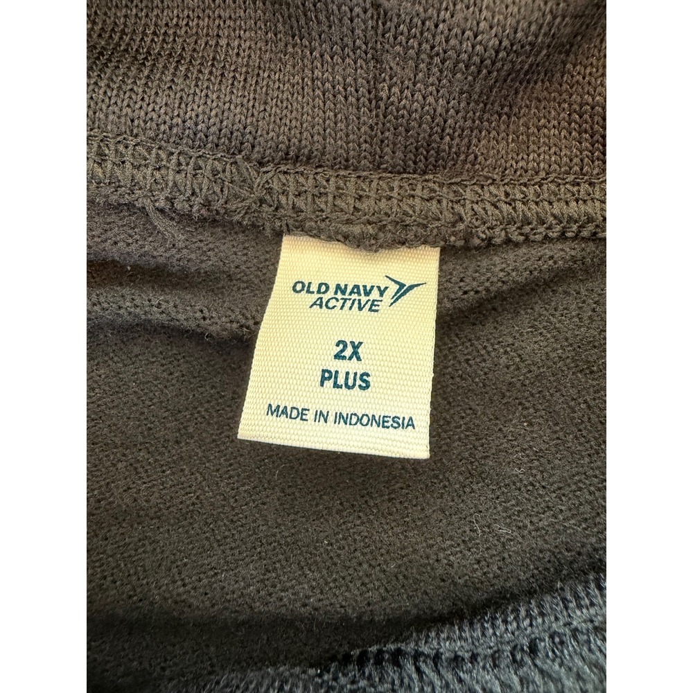 Old Navy Active Womens 2X Plus Black Cowl Neck Sweatshirt Long Sleeve Pullover - Picture 4 of 7